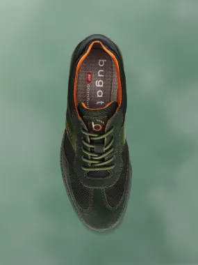 bugatti Dark Green Premium Leather Casuals shoes