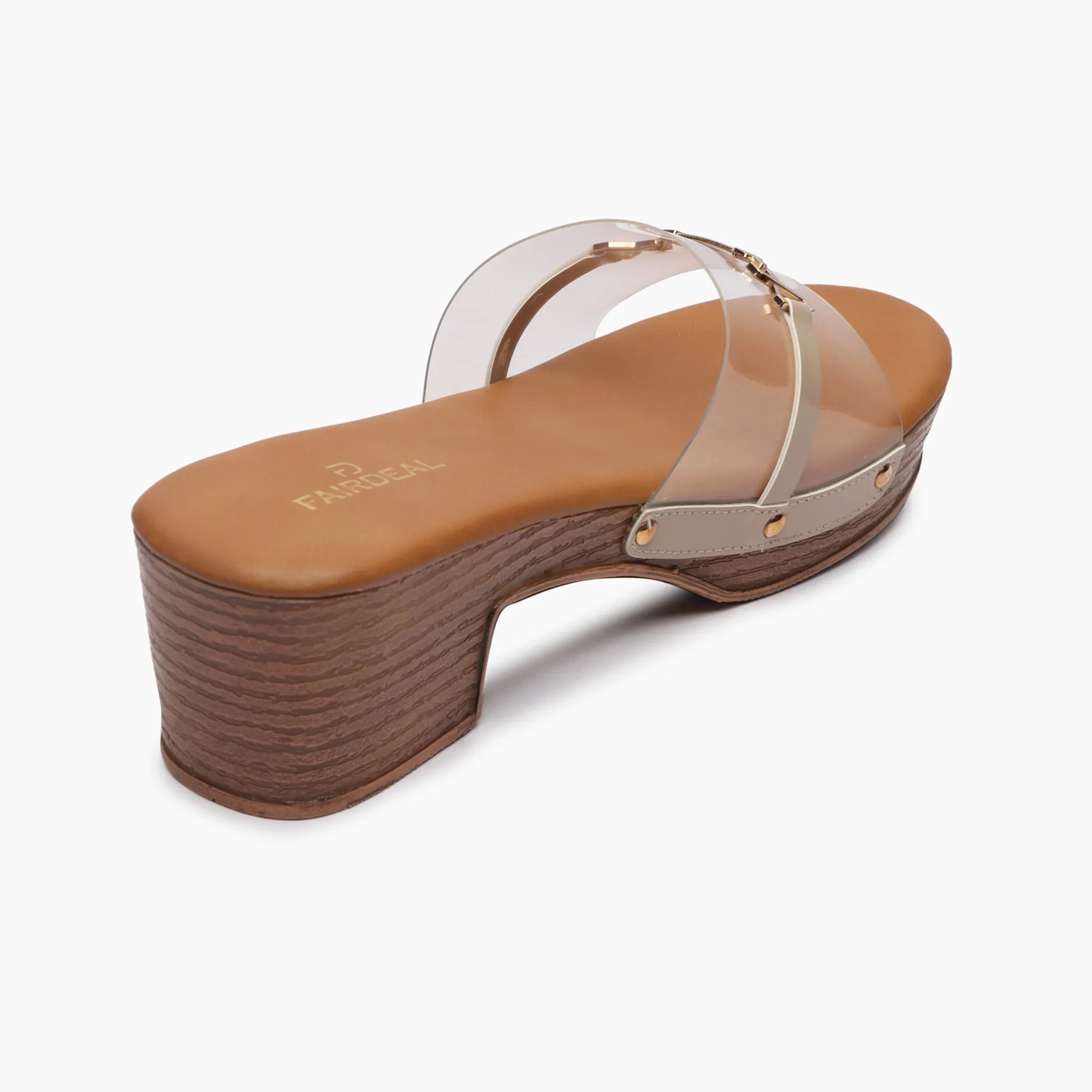 Clear Strap Mules