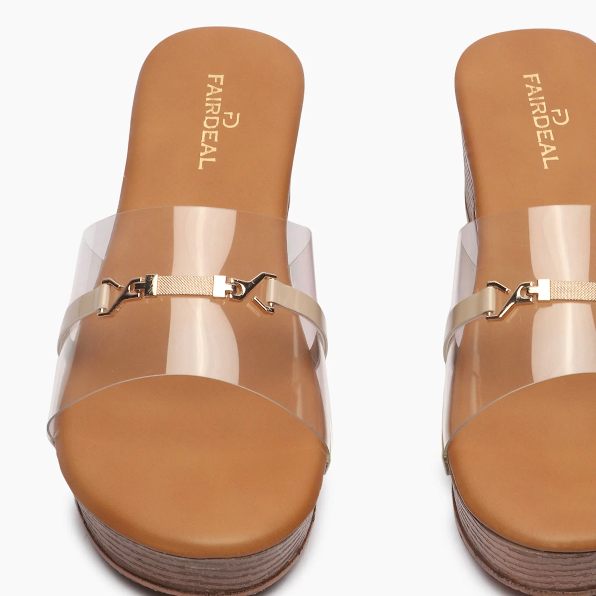Clear Strap Mules