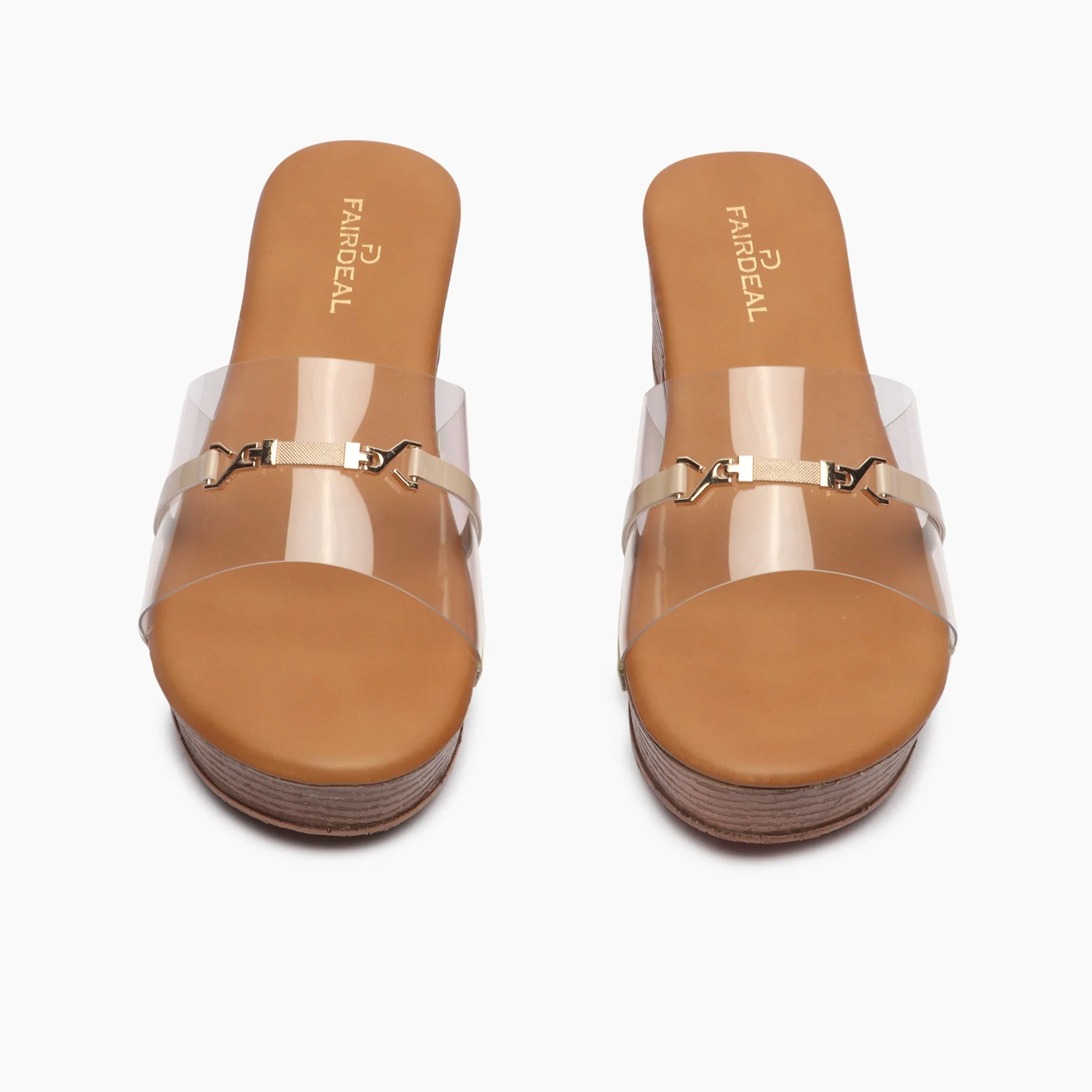 Clear Strap Mules
