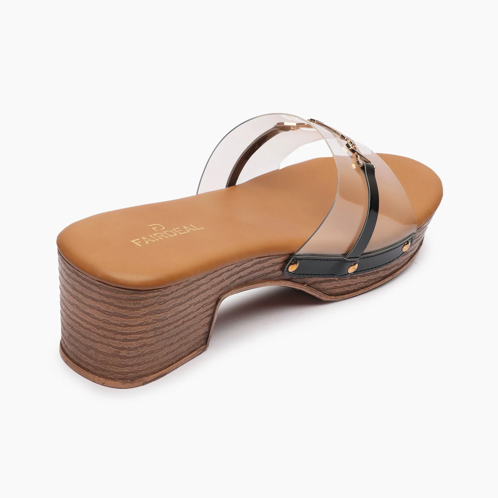 Clear Strap Mules