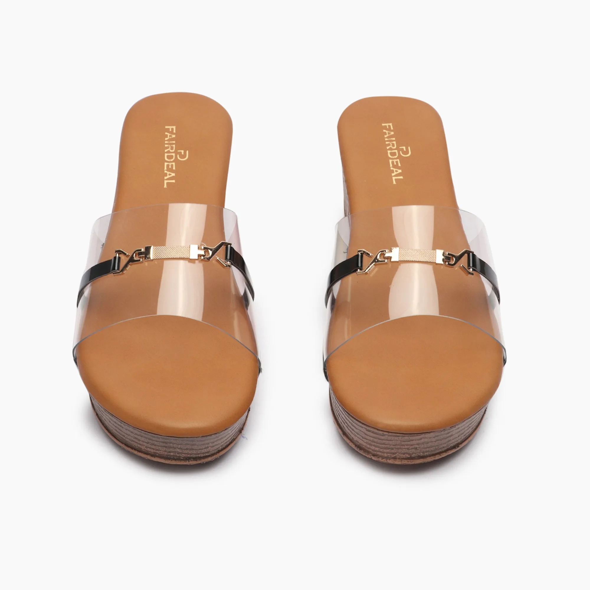 Clear Strap Mules