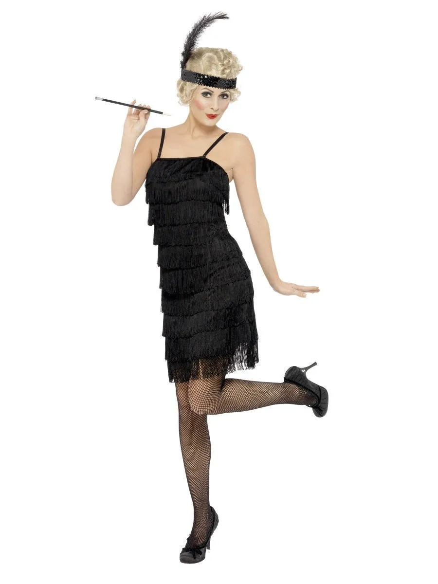 Flapper Costume Deluxe with Fringe
