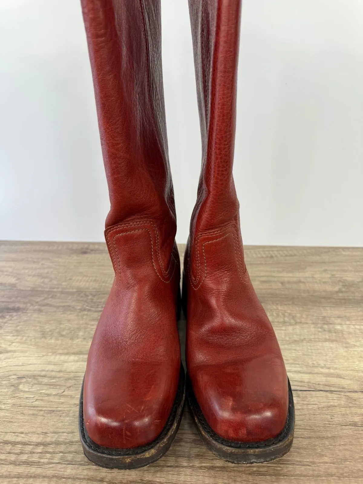FRYE CAMPUS 14" TALL LEATHER BOOTS