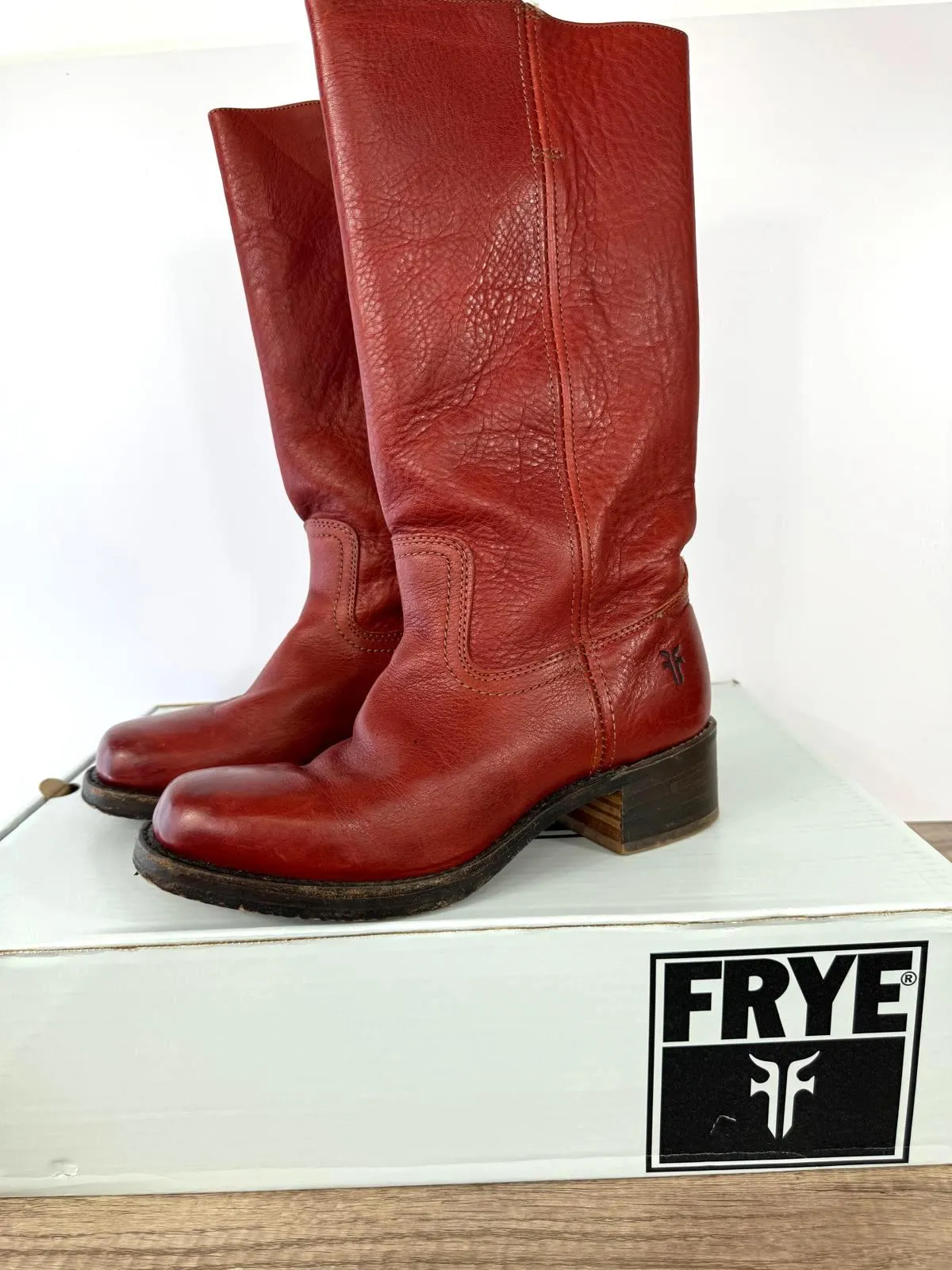 FRYE CAMPUS 14" TALL LEATHER BOOTS