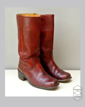 FRYE CAMPUS 14" TALL LEATHER BOOTS