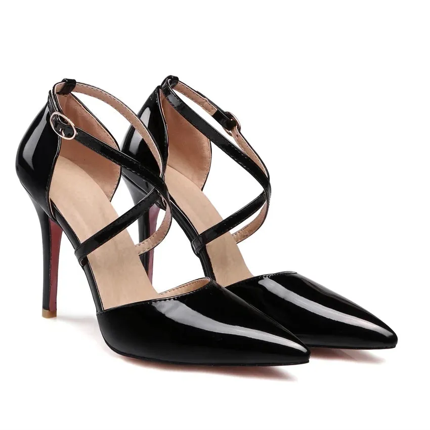 Funki Buys | Shoes | Women's Formal Cross Strap Dress Shoes