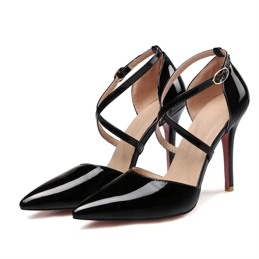 Funki Buys | Shoes | Women's Formal Cross Strap Dress Shoes