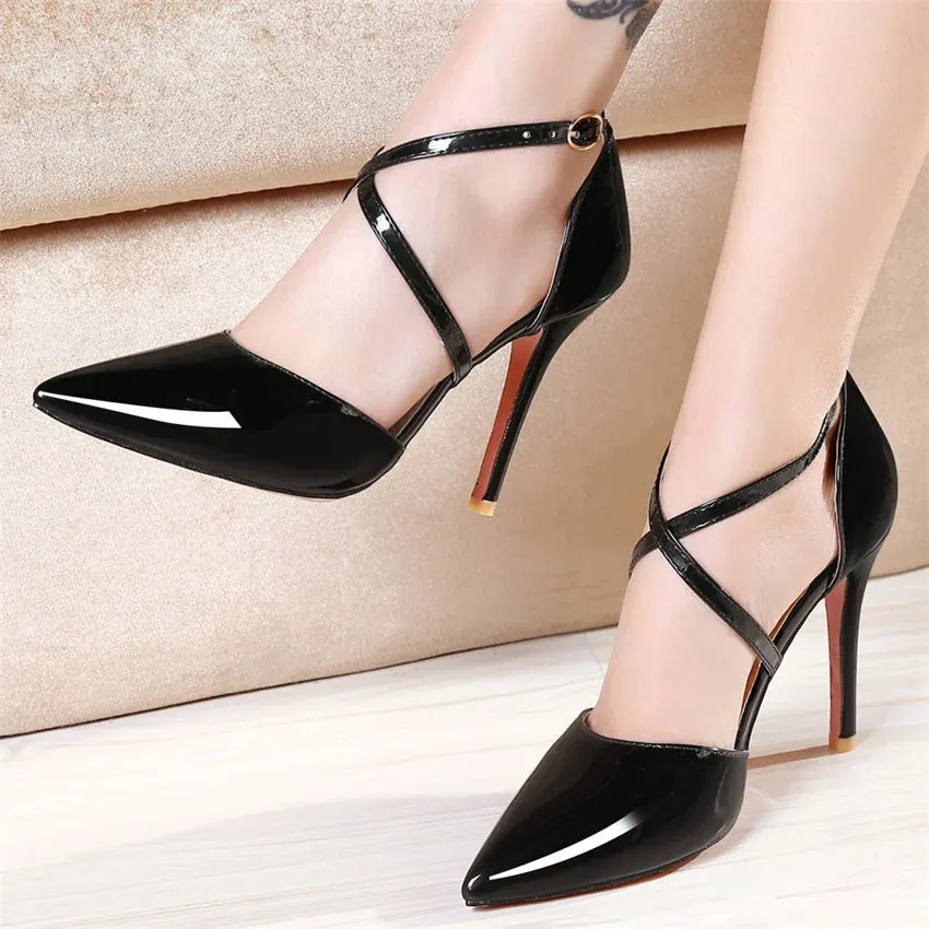 Funki Buys | Shoes | Women's Formal Cross Strap Dress Shoes