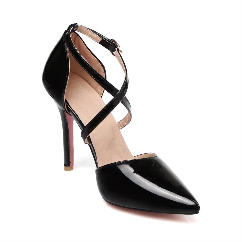 Funki Buys | Shoes | Women's Formal Cross Strap Dress Shoes