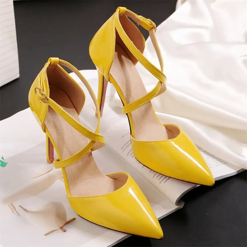 Funki Buys | Shoes | Women's Formal Cross Strap Dress Shoes