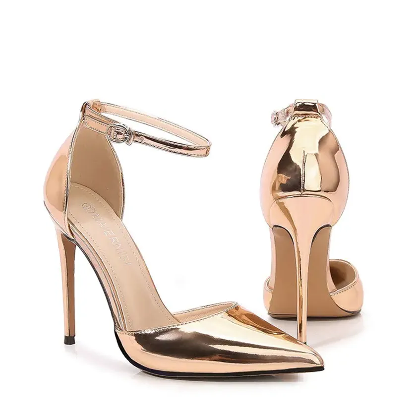 Funki Buys | Shoes | Women's Gold Silver Formal Stiletto Pumps