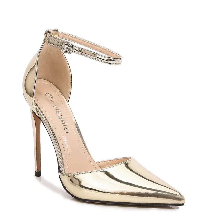 Funki Buys | Shoes | Women's Gold Silver Formal Stiletto Pumps