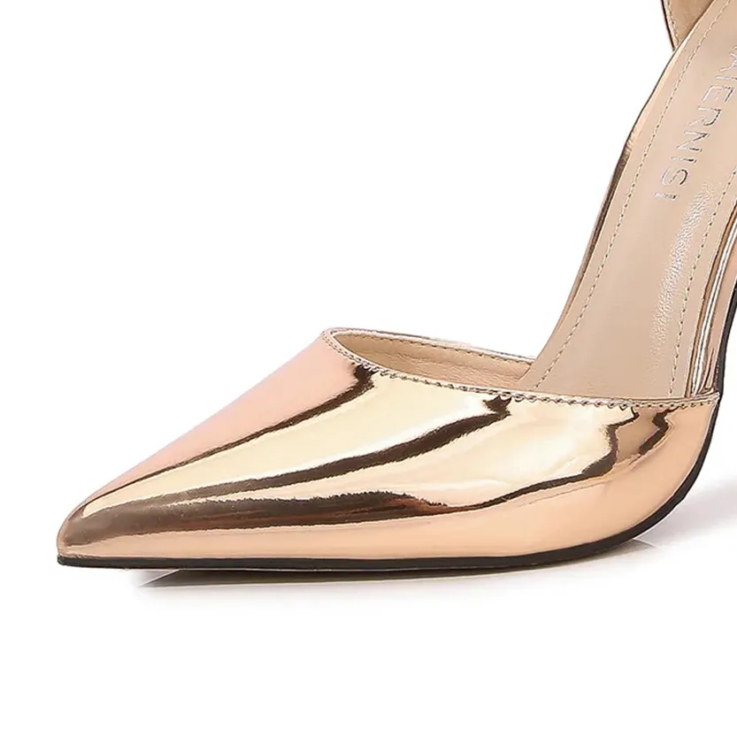 Funki Buys | Shoes | Women's Gold Silver Formal Stiletto Pumps