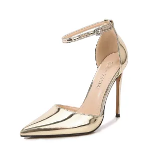 Funki Buys | Shoes | Women's Gold Silver Formal Stiletto Pumps