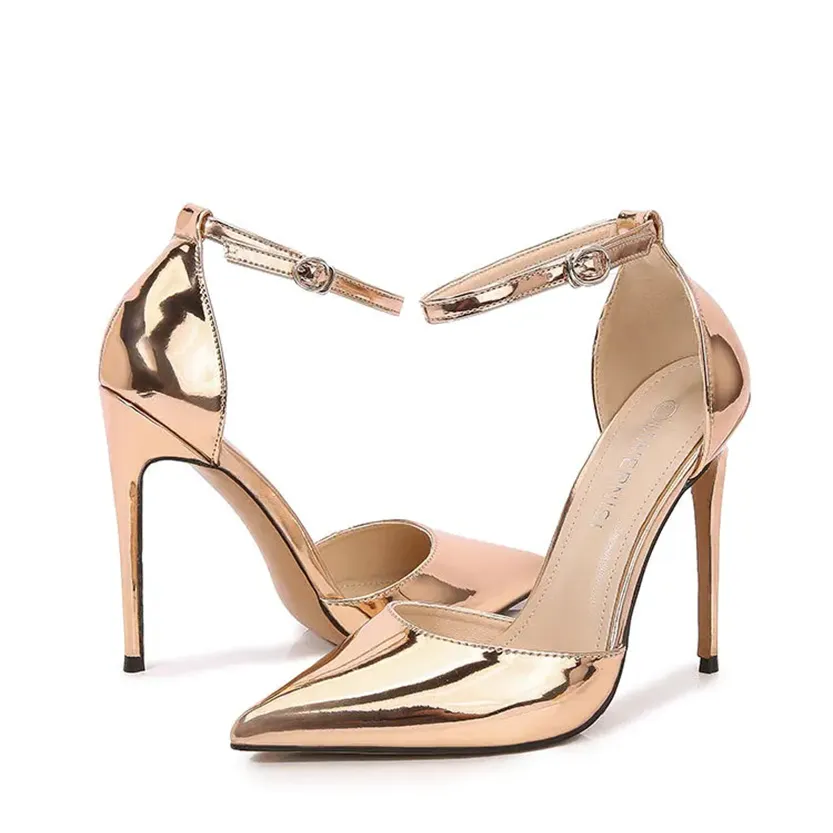 Funki Buys | Shoes | Women's Gold Silver Formal Stiletto Pumps