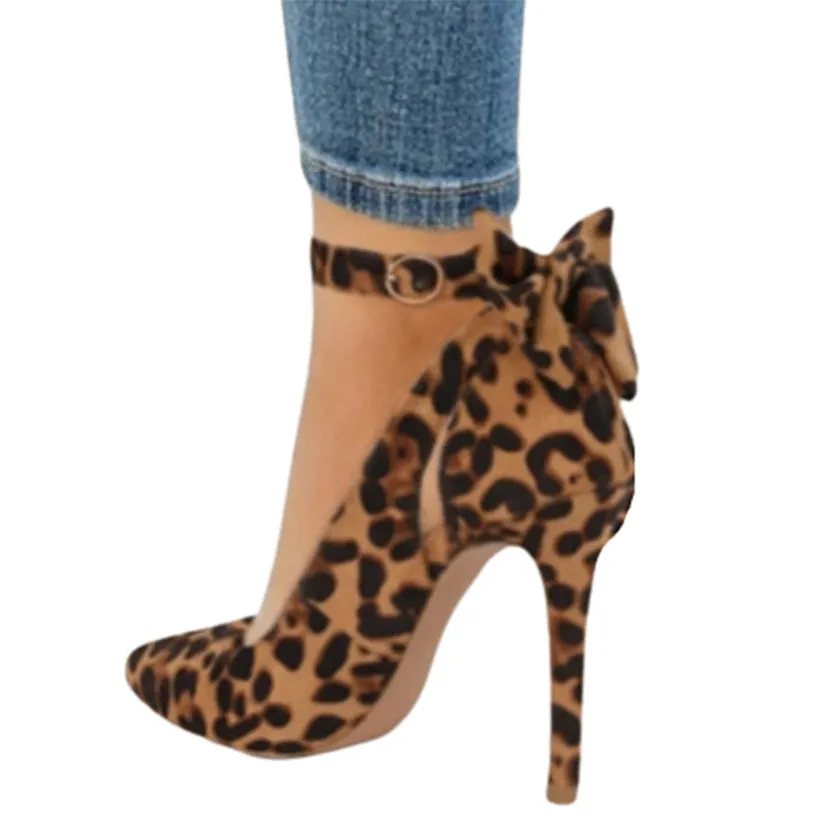 Funki Buys | Shoes | Women's Suede Bow Knot Stilettos