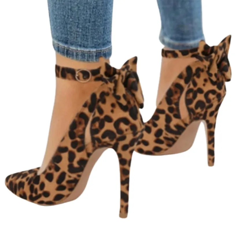 Funki Buys | Shoes | Women's Suede Bow Knot Stilettos