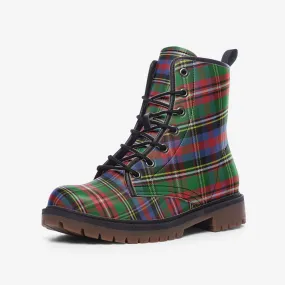 Highland Plaid Vegan Leather Boots