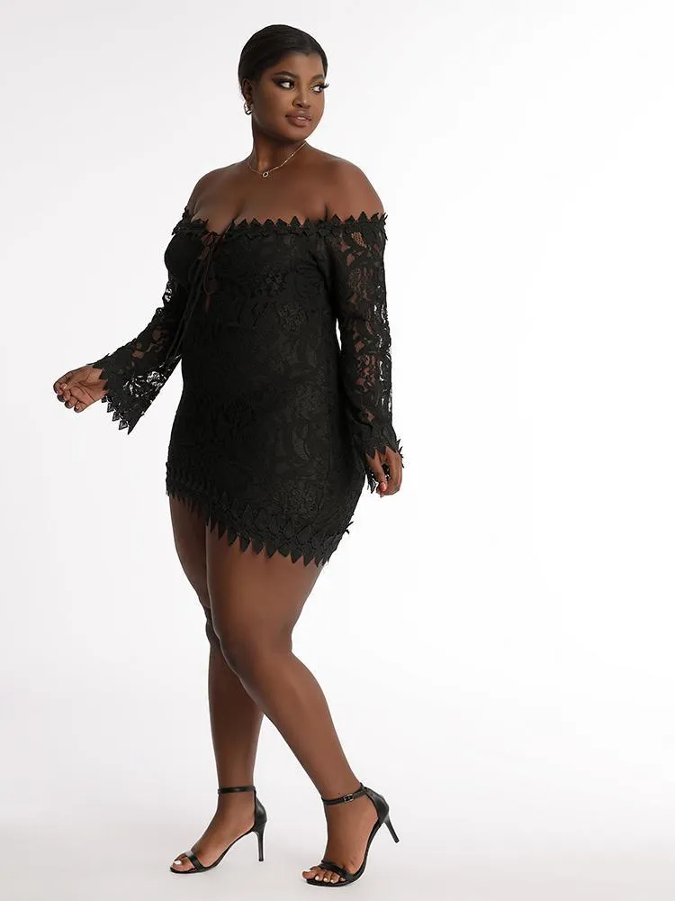 Lace Off Shoulder Dress