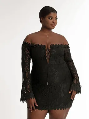 Lace Off Shoulder Dress