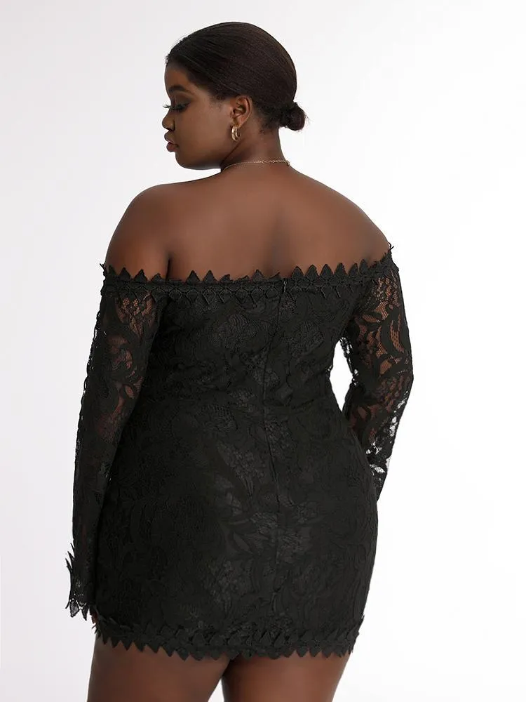 Lace Off Shoulder Dress