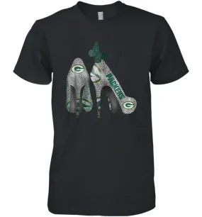 NFL Green Bay Packers Rhinestone High Heels Men's Premium T-Shirt