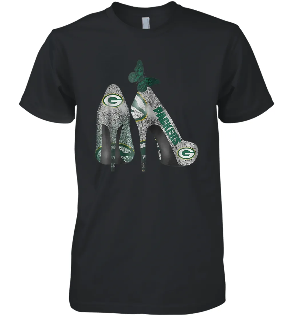 NFL Green Bay Packers Rhinestone High Heels Men's Premium T-Shirt