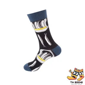 TikSocks|Fun Socks-Black basket Socks