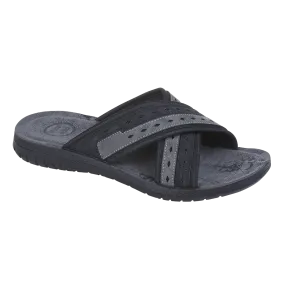 Urban Jacks Faversham Black/Grey Mens Sandals